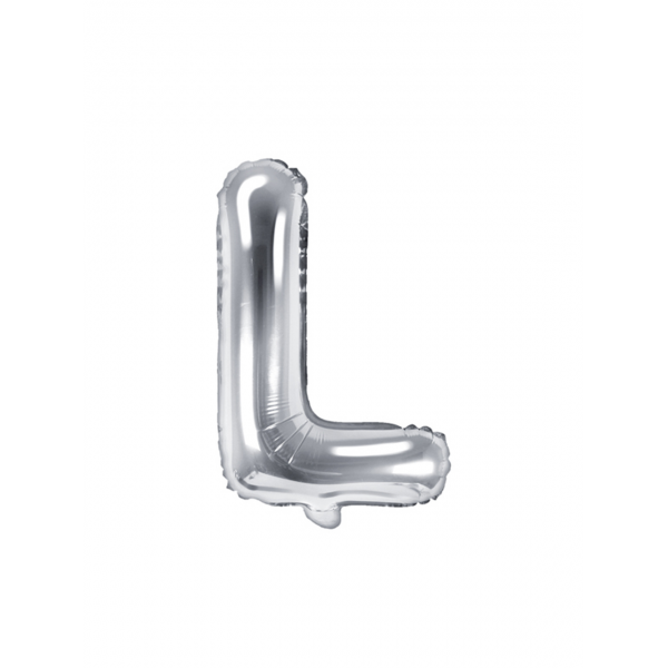 1 Ballon XS - Buchstabe L - Silber