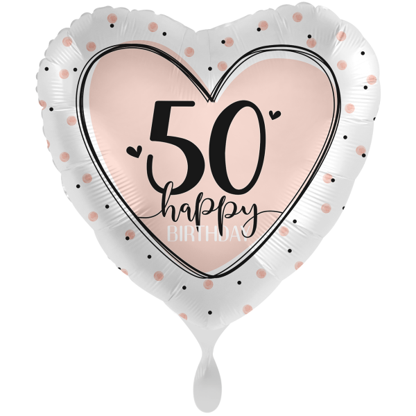 1 Balloon XXL - Lovely Birthday 50 - ENG
