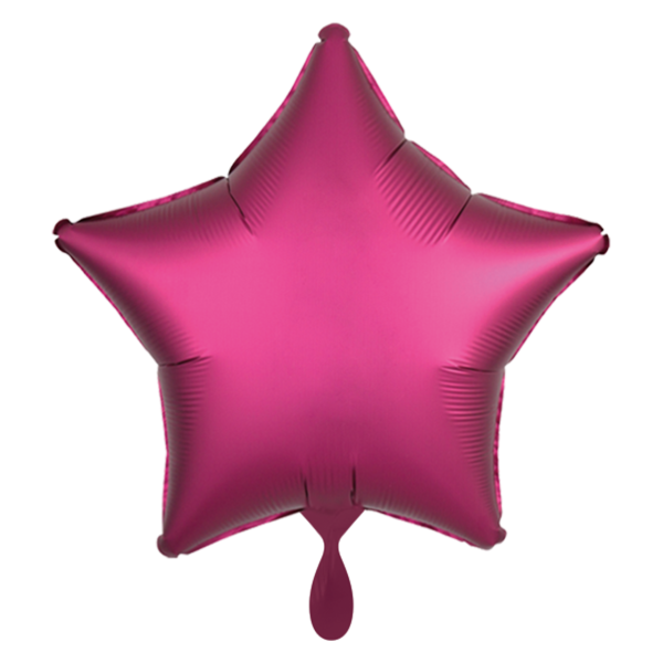 1 Balloon - Stern - Silk Lustre - Pink