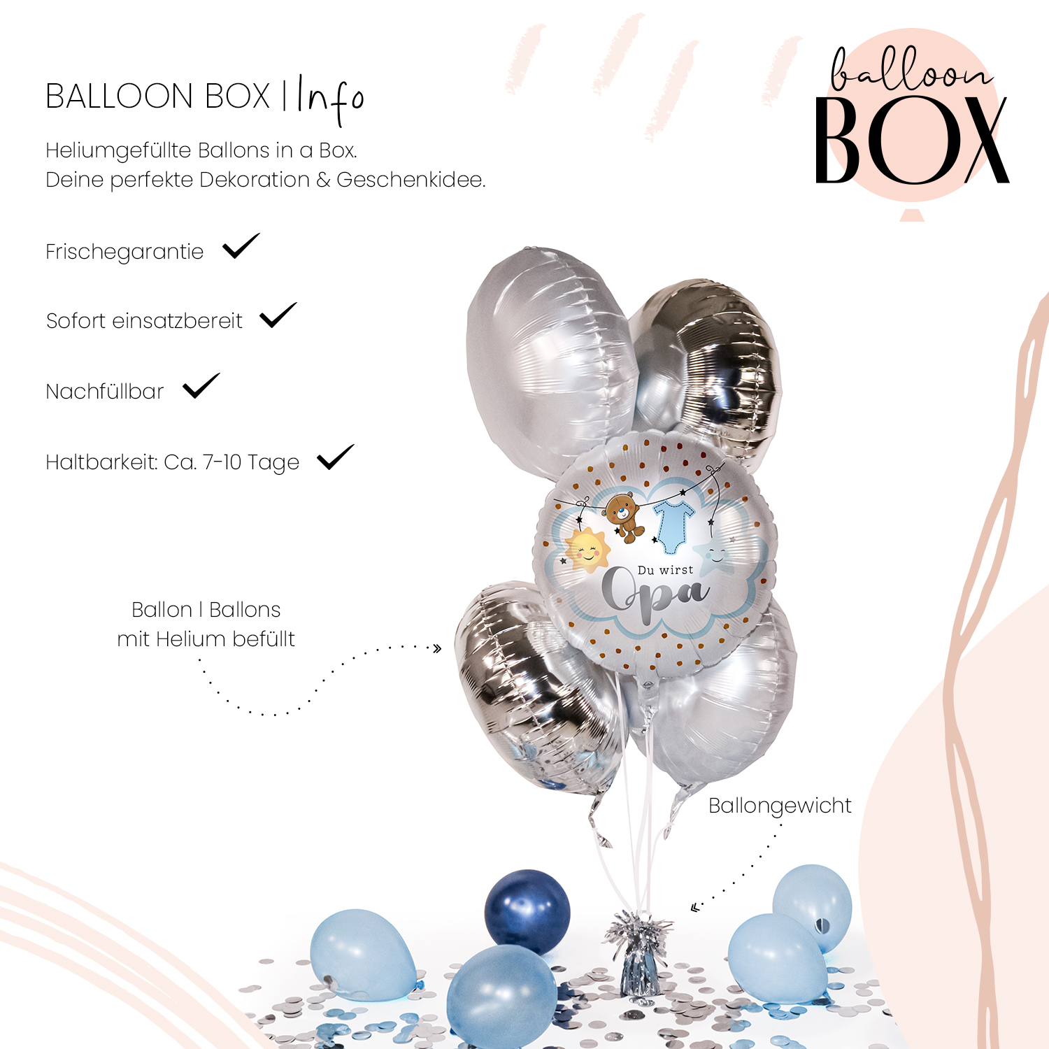 Heliumballon in a Box - Du wirst Opa