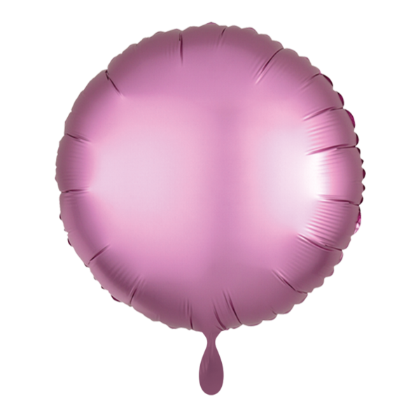 1 Balloon - Rund - Silk Lustre - Flamingo