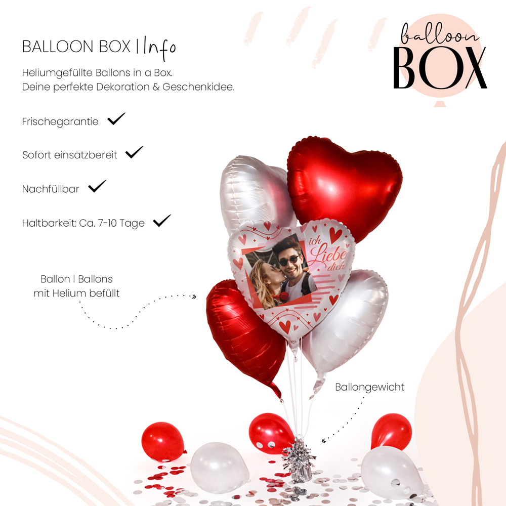 Fotoballon in a Box - Love Moments