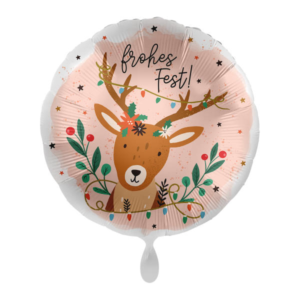1 Balloon - Holly Jolly Reindeer - GER