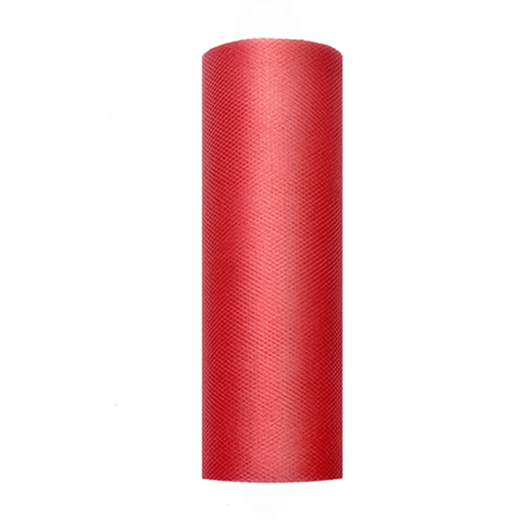 1 Tüllstoff - 15cm - Rot
