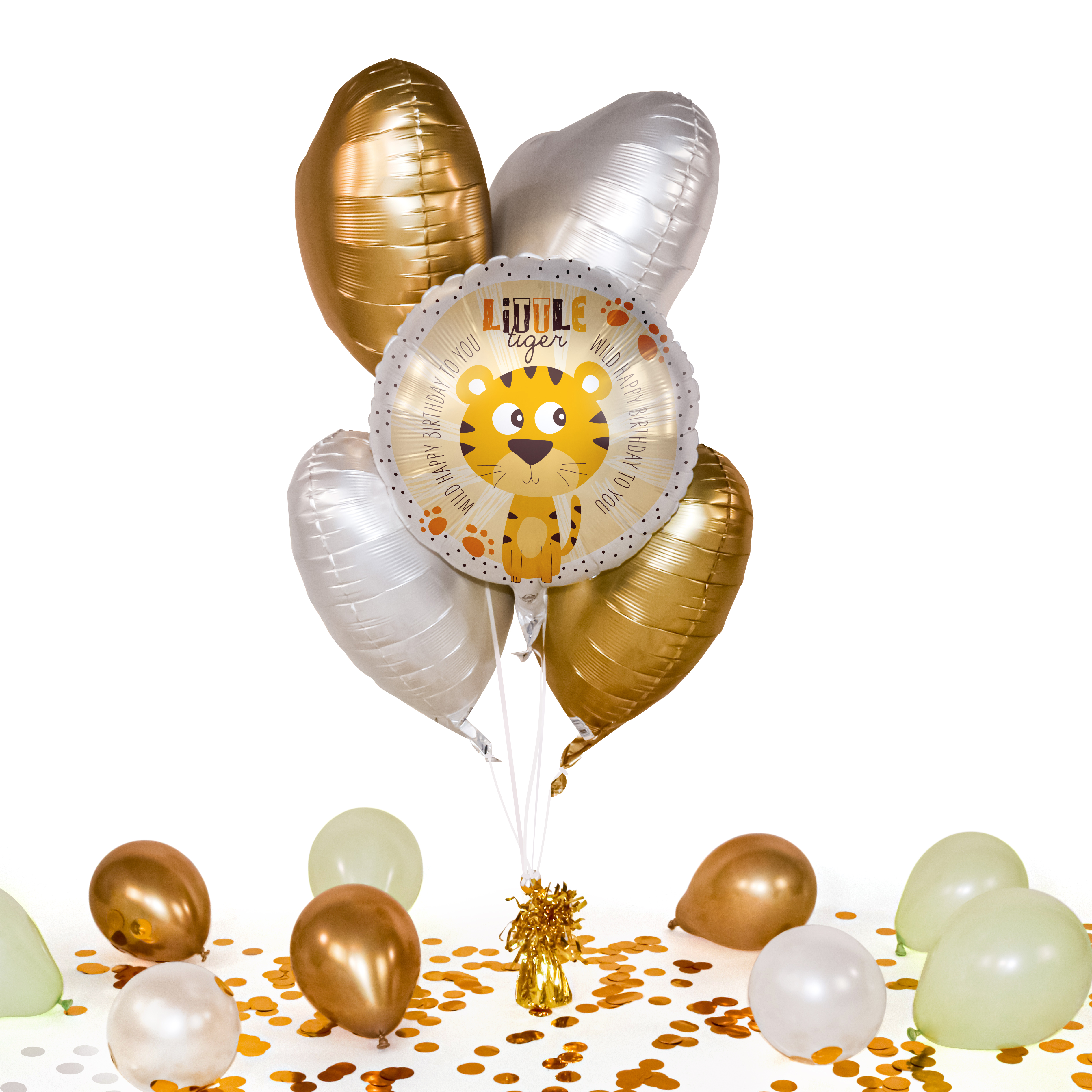 Heliumballon in a Box - Little Tiger Birthday