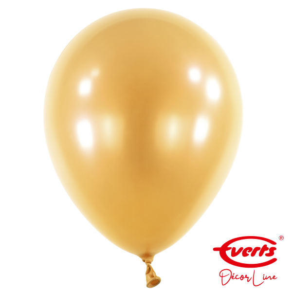 50 Luftballons - DECOR - Ø 35cm - Pearl &amp; Metallic - Gold