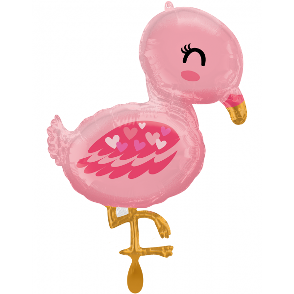 1 Ballon XXL - Flamingo Baby