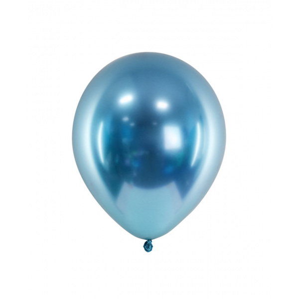 50 Luftballons - Ø 27cm - Glossy - Blau