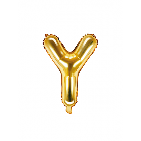 1 Ballon XS - Buchstabe Y - Gold