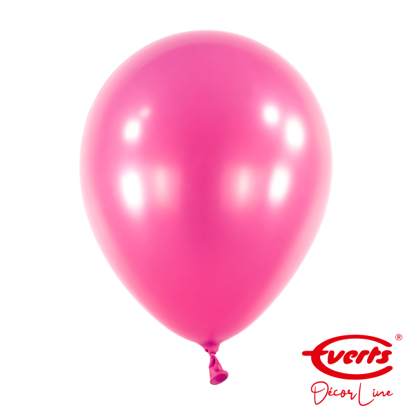 50 Luftballons - DECOR - Ø 28cm - Pearl &amp; Metallic - Hot Pink