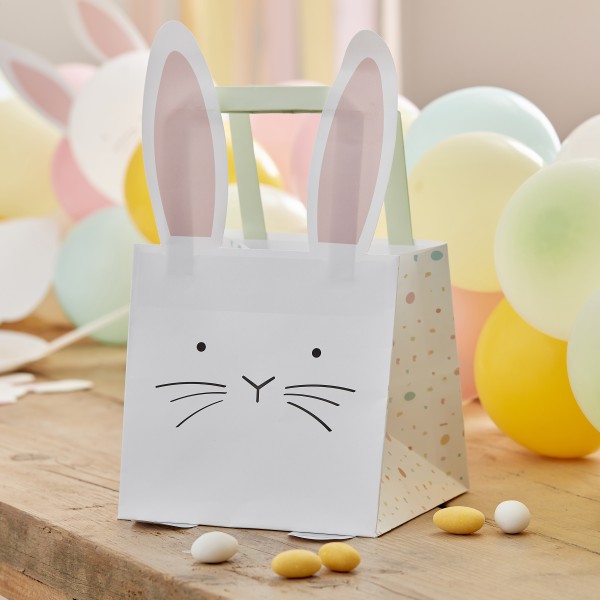 5 Party Bag- Easter Bunny with pop out feet - Eco