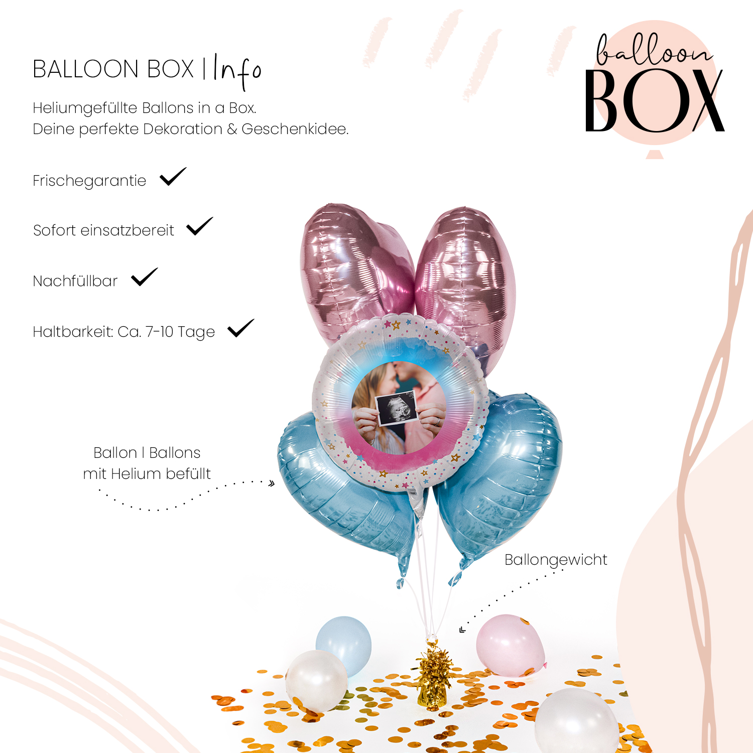 Fotoballon in a Box - BOY or GIRL