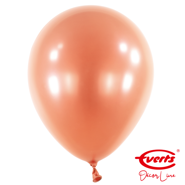 50 Luftballons - DECOR - Ø 35cm - Pearl &amp; Metallic - Rosegold