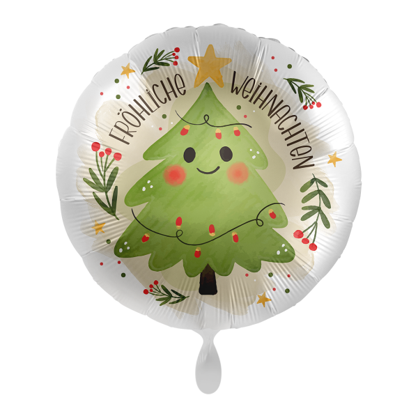 1 Balloon - Happy Christmas Tree - GER