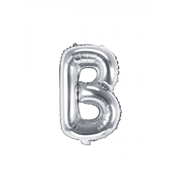 1 Ballon XS - Buchstabe B - Silber