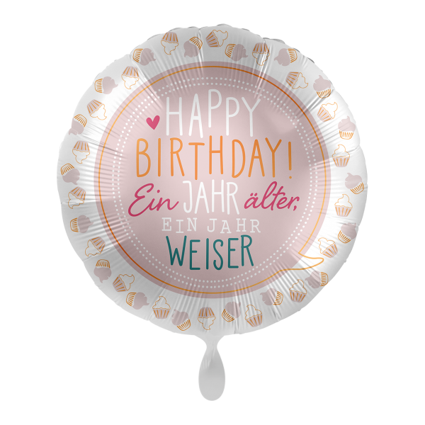 1 Balloon - Birthday Cupcakes - GER