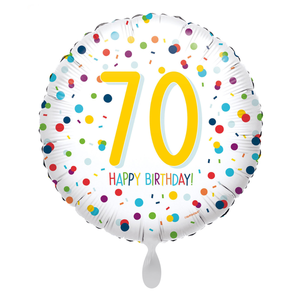 1 Balloon - EU Confetti Birthday 70