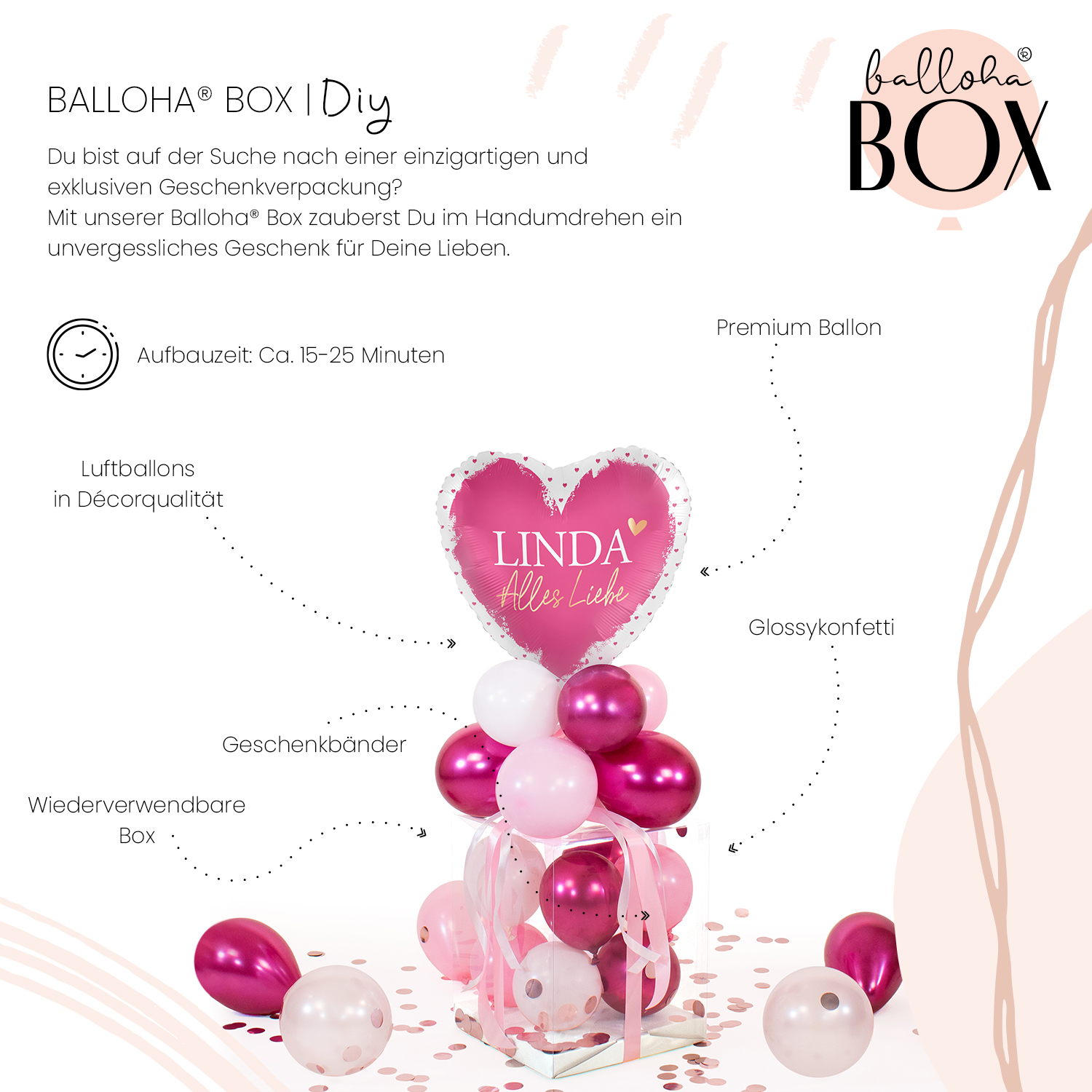 Balloha® Box mit Personalisierung - DIY With All My Heart