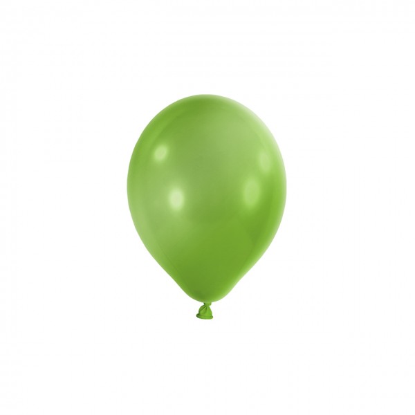 100 Miniballons - Ø 12cm - Metallic - Hellgrün