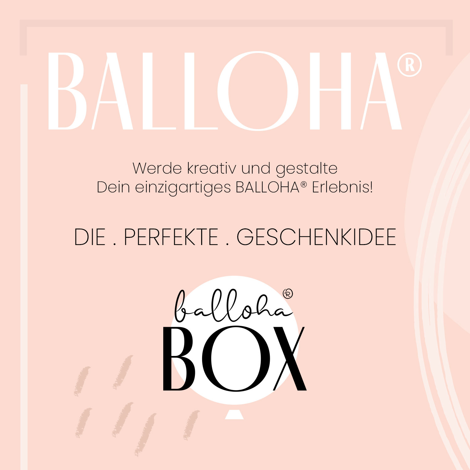 Balloha® Box mit Personalisierung - DIY Glossy Heart